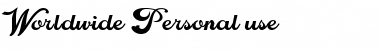 Worldwide Regular Font Title Preview