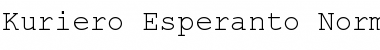 Kuriero Esperanto Normala Font Title Preview