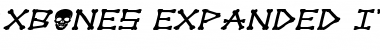 xBONES Expanded Italic Expanded Italic Font Title Preview