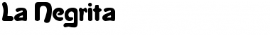 La Negrita Normal Font Title Preview