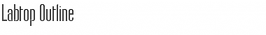Labtop Outline Regular Font Title Preview