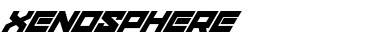 xenosphere Regular Font Title Preview