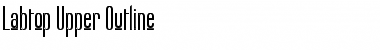 Labtop Upper Outline Regular Font Title Preview