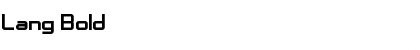 Lang Bold Font Title Preview