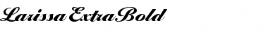 LarissaExtraBold Regular Font Title Preview