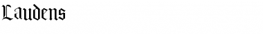 Laudens Regular Font Title Preview