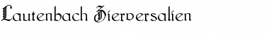 Lautenbach Zierversalien Font Title Preview