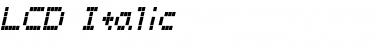 LCD Italic Font Title Preview