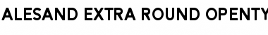 Alesand Round ExtBd Regular Font Title Preview