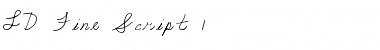 LD Fine Script 1 Regular Font Title Preview