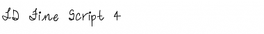 LD Fine Script 4 Regular Font Title Preview