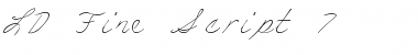LD Fine Script 7 Regular Font Title Preview