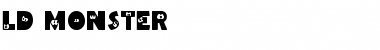 LD Monster Regular Font Title Preview