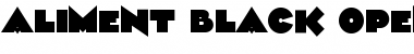 Aliment Black Font Title Preview