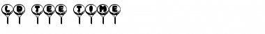 LD Tee Time Regular Font Title Preview