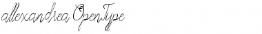 Allexandrea Regular Font Title Preview