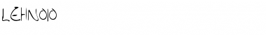 LEHN010 Regular Font Title Preview