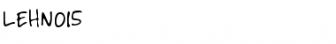 LEHN015 Regular Font Title Preview
