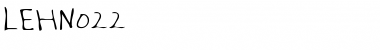 LEHN022 Regular Font Title Preview