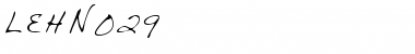 LEHN029 Regular Font Title Preview