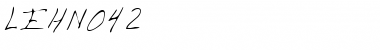 LEHN042 Regular Font Title Preview