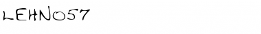 LEHN057 Regular Font Title Preview