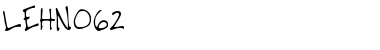 LEHN062 Regular Font Title Preview
