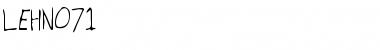 LEHN071 Regular Font Title Preview