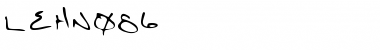 LEHN086 Regular Font Title Preview