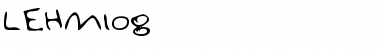 LEHN108 Regular Font Title Preview