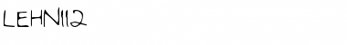 LEHN112 Regular Font Title Preview