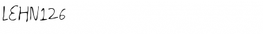 LEHN126 Regular Font Title Preview