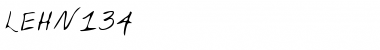 LEHN134 Regular Font Title Preview