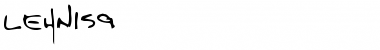 LEHN159 Regular Font Title Preview