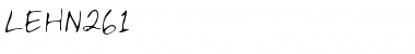 LEHN261 Regular Font Title Preview