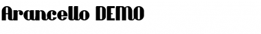 Arancello DEMO Regular Font Title Preview