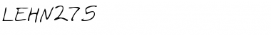 LEHN275 Regular Font Title Preview