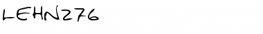 LEHN276 Regular Font Title Preview
