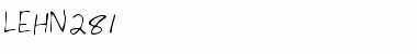 LEHN281 Regular Font Title Preview