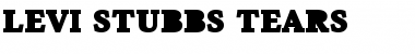 Levi Stubbs Tears Regular Font Title Preview