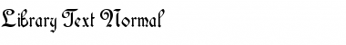 Library Text Normal Font Title Preview