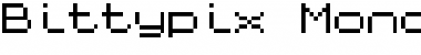 Bittypix Monospace Regular Font Title Preview