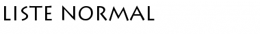 Liste Normal Font Title Preview