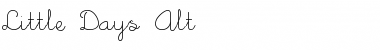 Little Days Alt Regular Font Title Preview