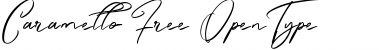 Caramello Free Regular Font Title Preview