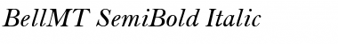 BellMT-SemiBold Semi BoldItalic Font Title Preview