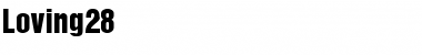 Loving28 Regular Font Title Preview