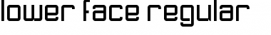 Lower Face Regular Font Title Preview
