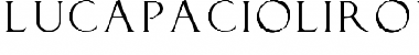 LucaPacioliRough Regular Font Title Preview