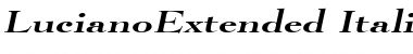 LucianoExtended Italic Font Title Preview